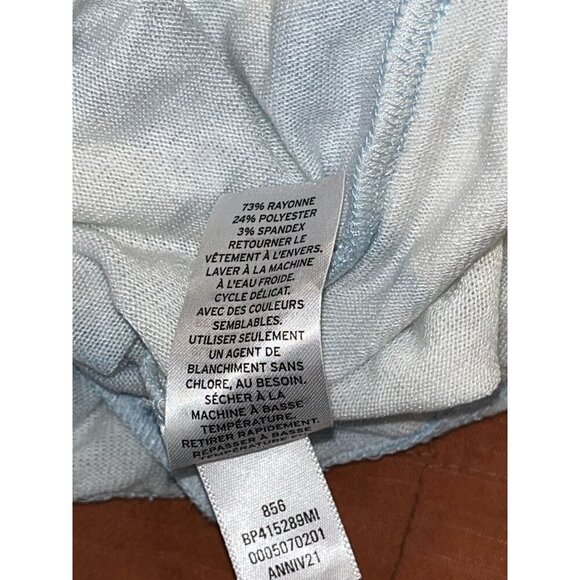 NWTBP  Blue Cloud Print Jersey Pijama Drawstring Shorts 3X Women - Picture 8 of 8